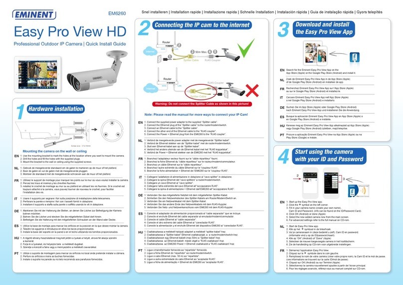 Eminent Easy Pro View EM6260 User manual