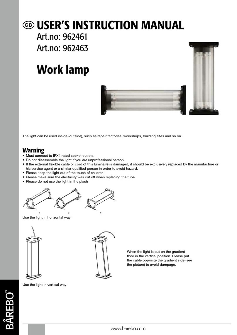 BAREBO 962461 Operator's manual