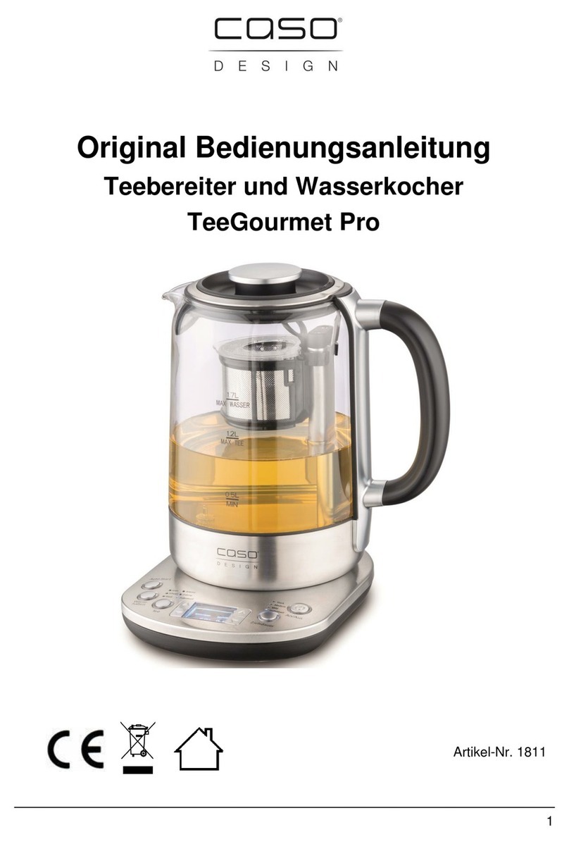 Casa TeeGourmet Pro Original operating manual