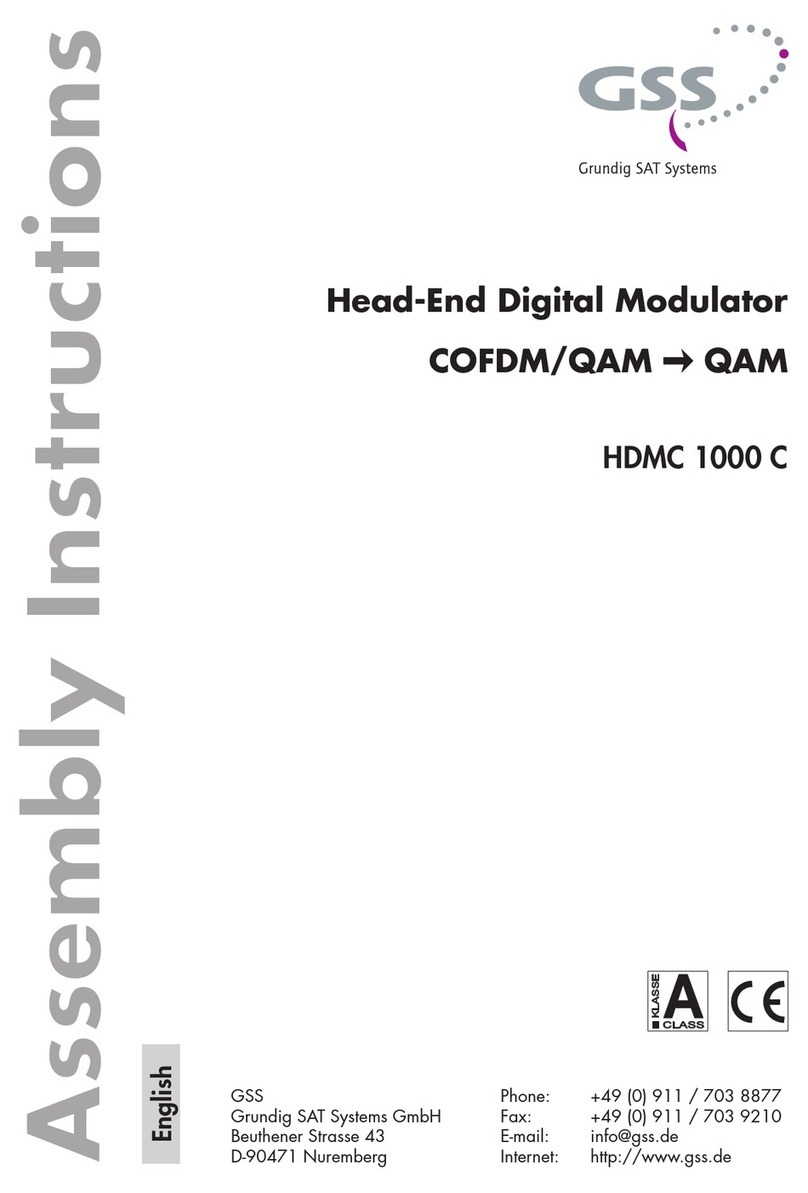GSS HDMC 1000 C User manual