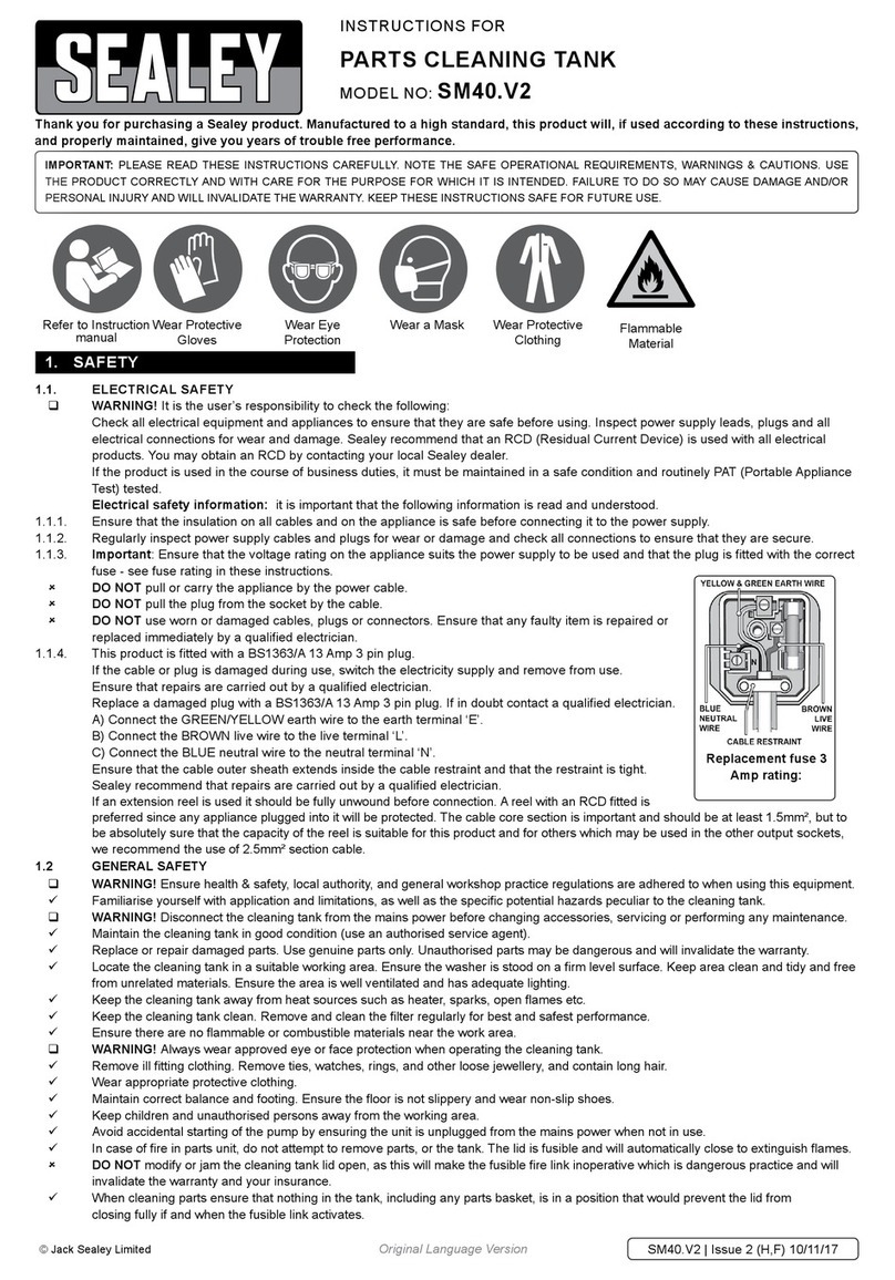 Sealey SM40.V2 instructions