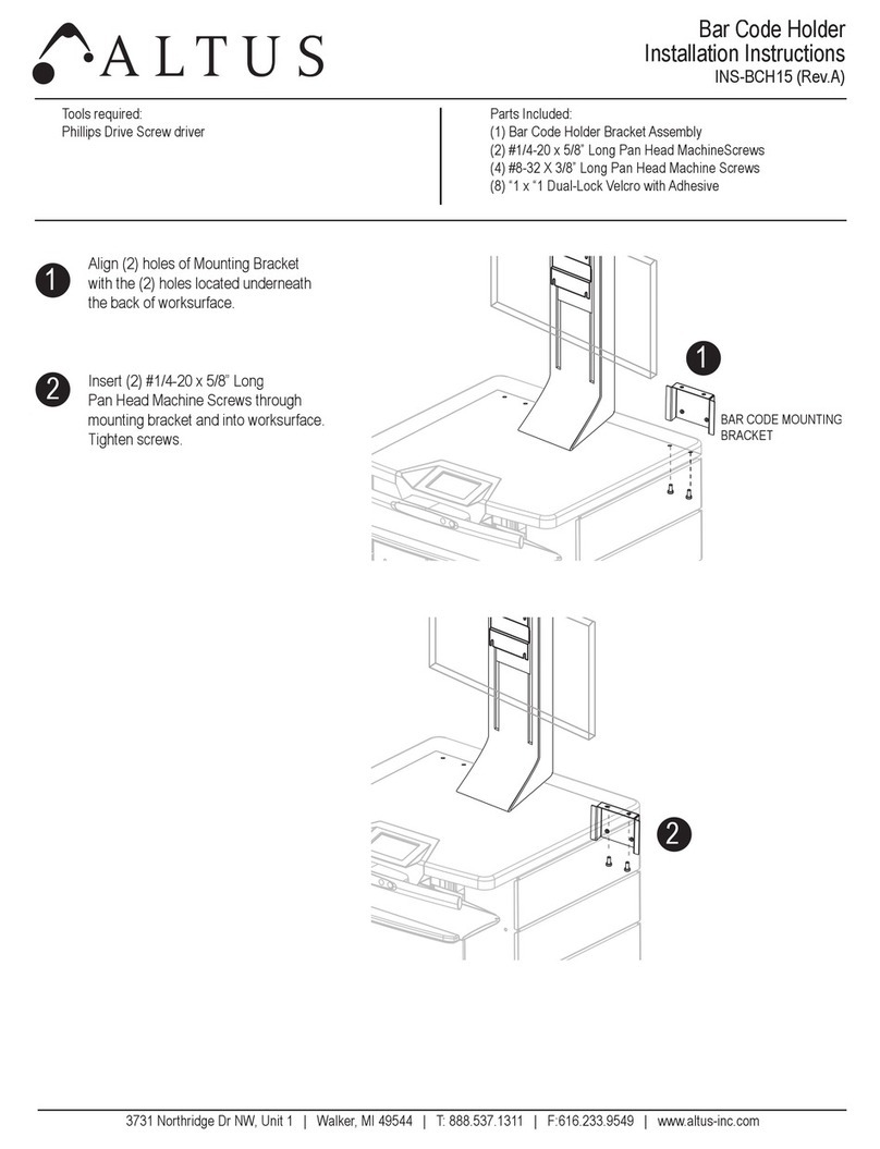 ALTUS BCH15 installation instructions