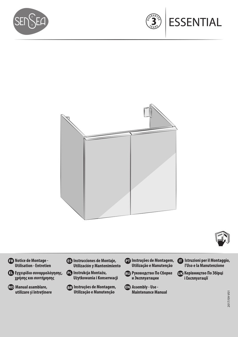 Sensea ESSENTIAL Assembly, Use, Maintenance Manual Sensea ESSENTIAL Assembly, Use, Maintenance Manual