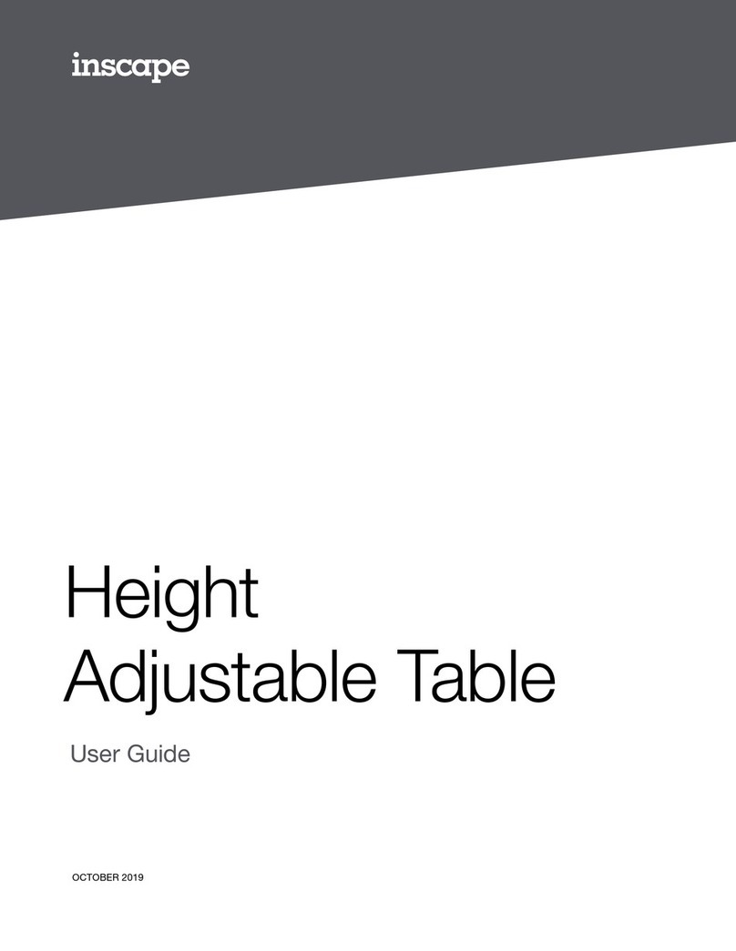 Inscape Height Adjustable Table user guide