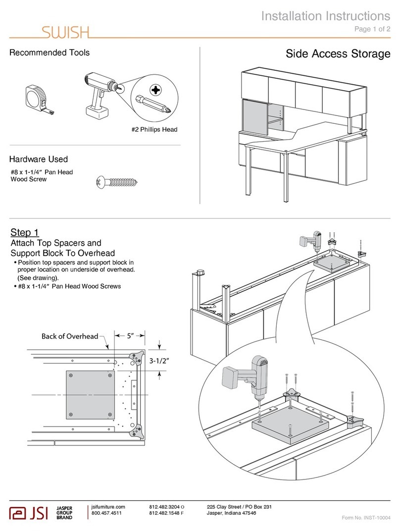 JSI SWISH  Side Access Storage User manual