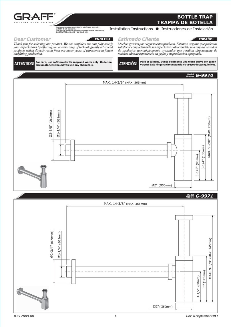 Graff G-9970 installation instructions Graff G-9970 installation instructions