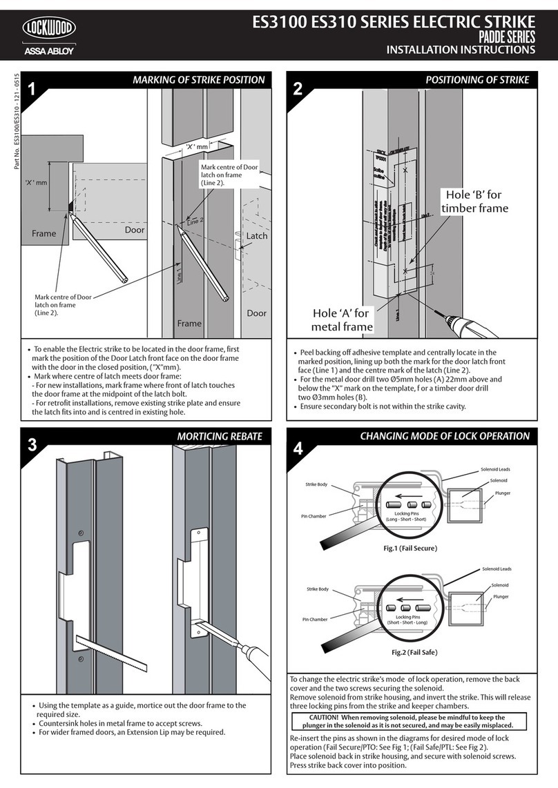Assa Abloy PADDE Series User manual Assa Abloy PADDE Series User manual