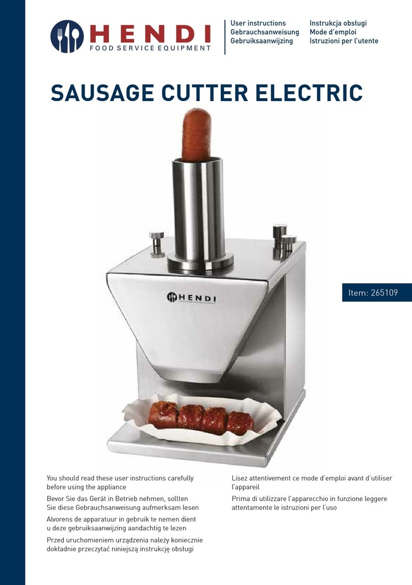Hendi 265109 User instructions