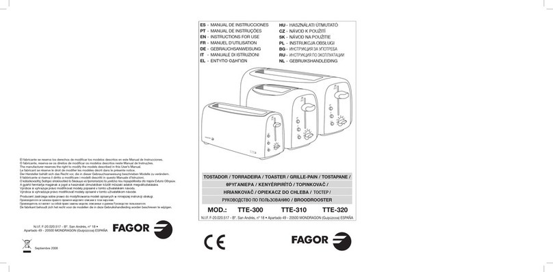 Fagor TTE-310 Instructions for use