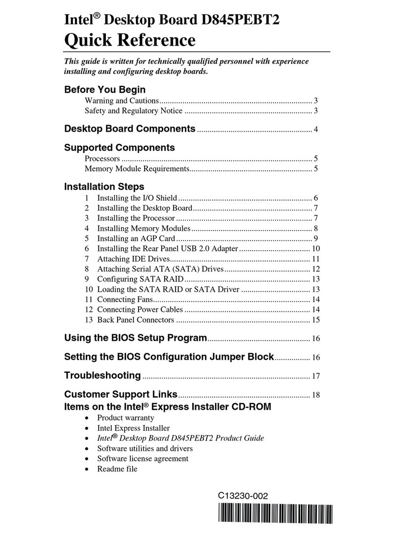 Intel D845PEBT2 User manual