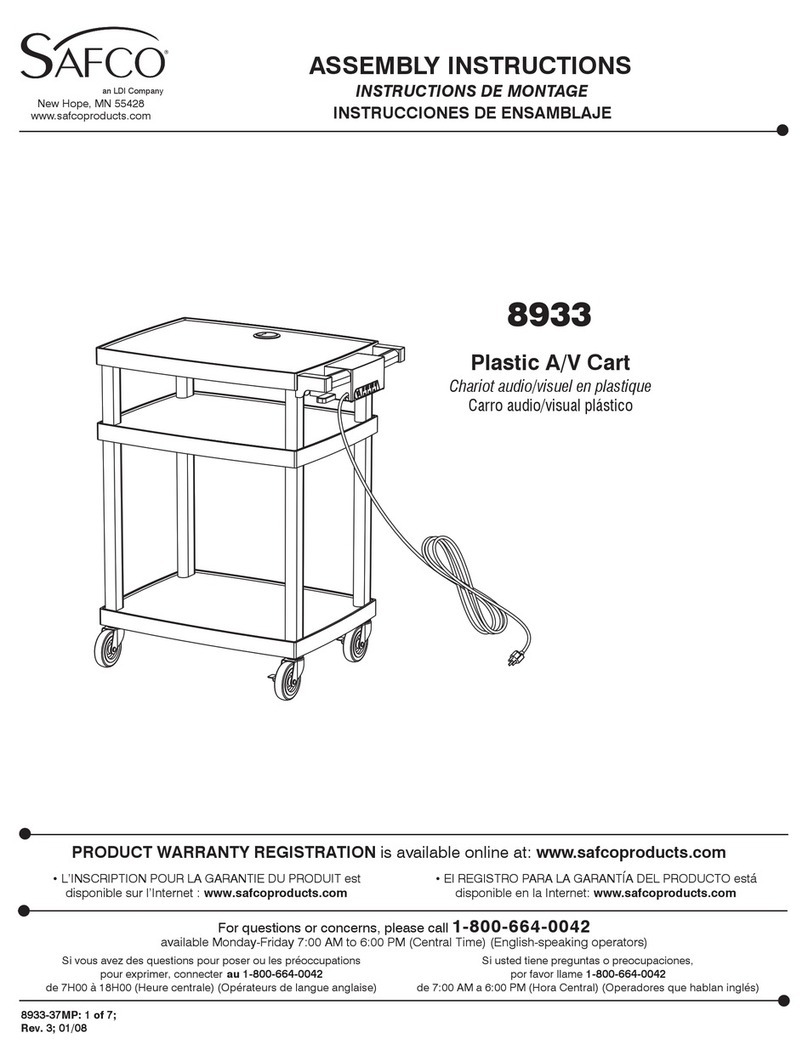 Safco 8933 Assembly instructions