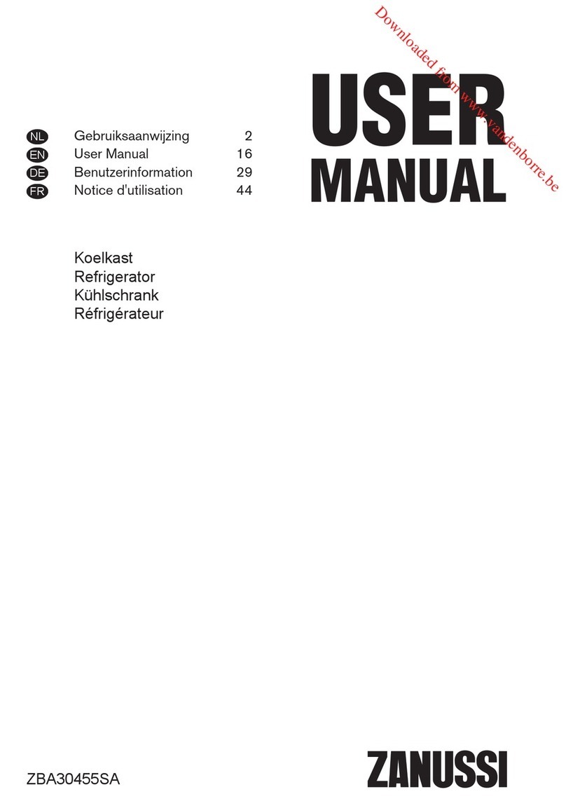 Zanussi ZBA30455SA user manual