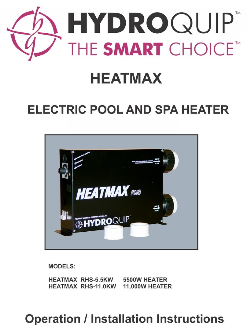 HydroQuip HEATMAX Series Operation & installation instructions