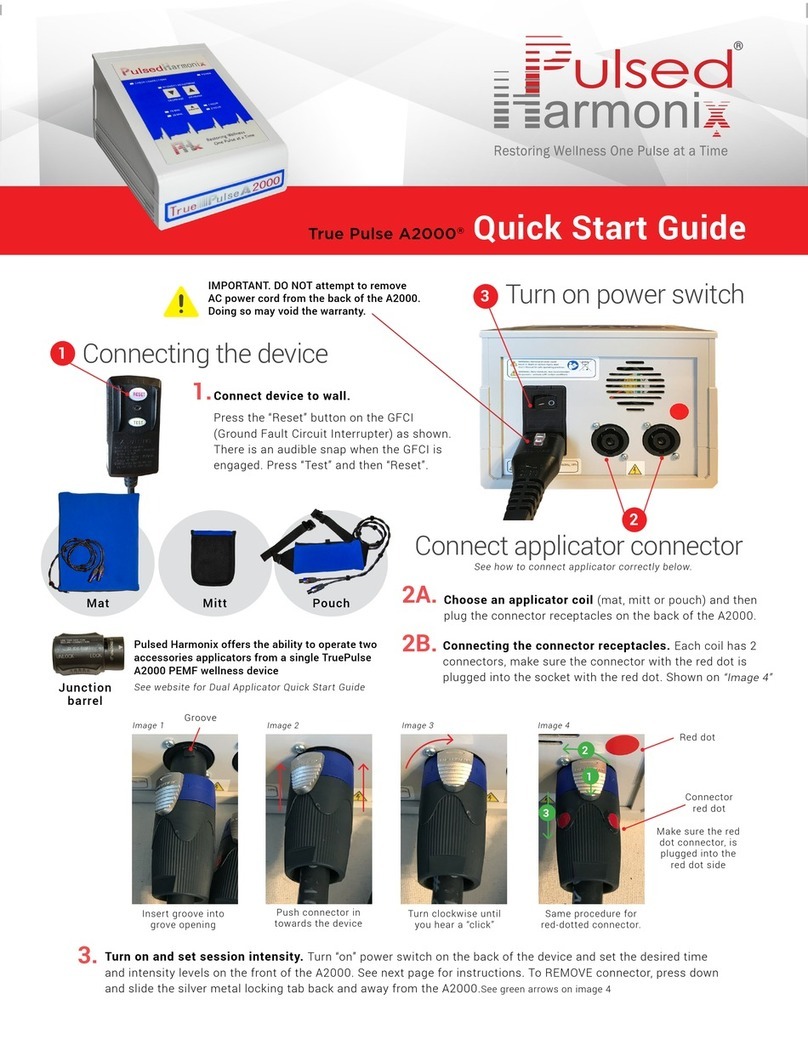 Pulsed Harmonix True Pulse A2000 User manual