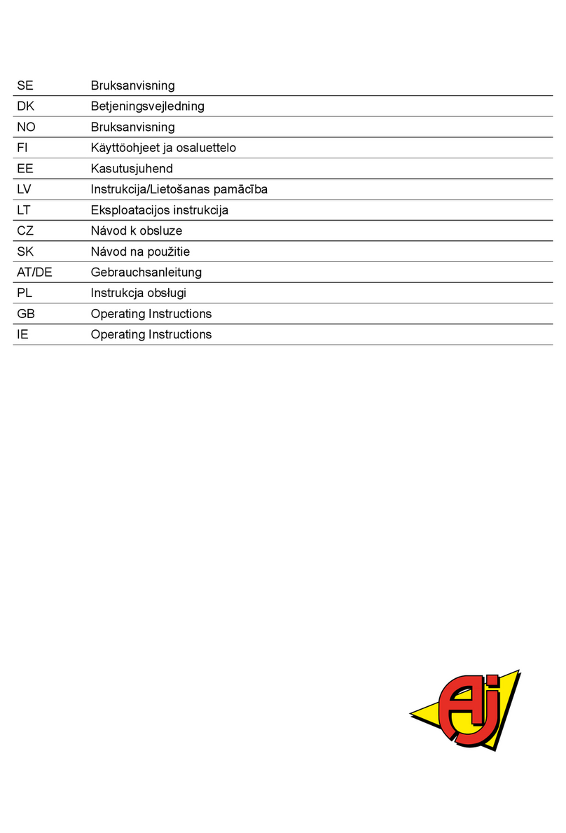 AJ 31032 operating instructions