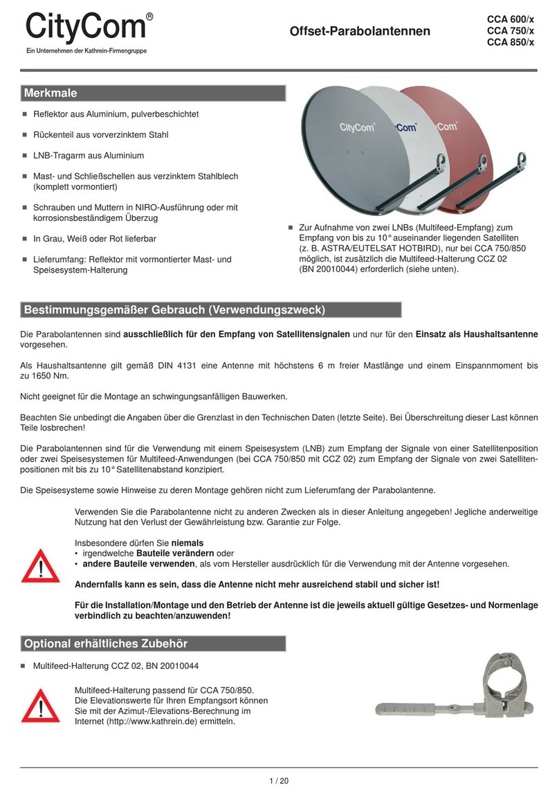 CityCom CCA 600 Series manual CityCom CCA 600 Series manual