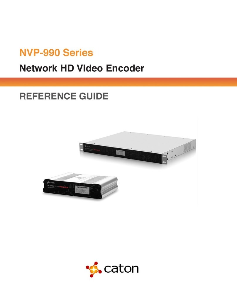 Caton NVP-990 Series reference guide Caton NVP-990 Series reference guide