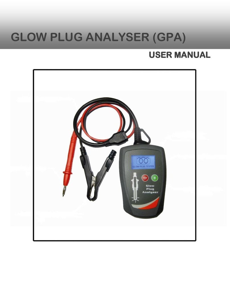 AETOOL GLOW PLUG ANALYSER user manual