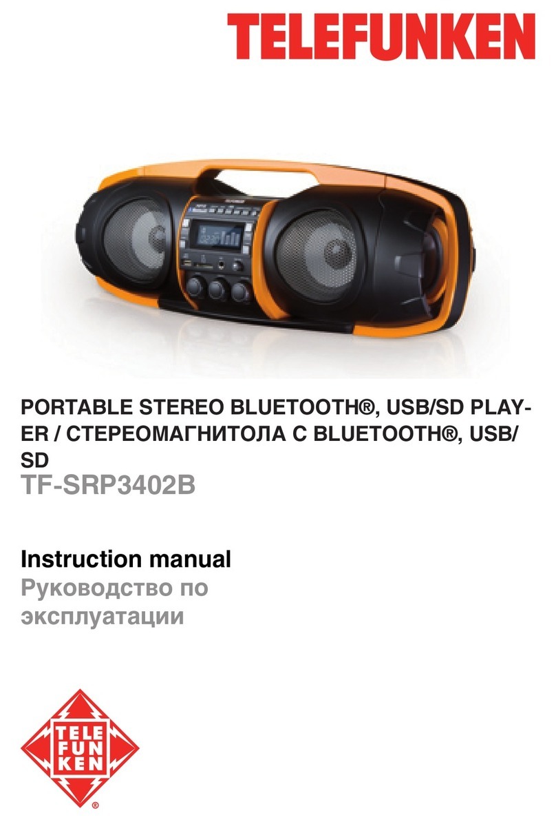 Telefunken TF-SRP3402B instruction manual