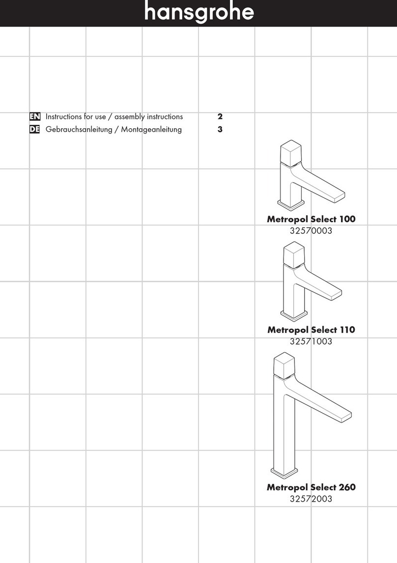 Hans Grohe Metropol Select 100 32570003 Manual Hans Grohe Metropol Select 100 32570003 Manual