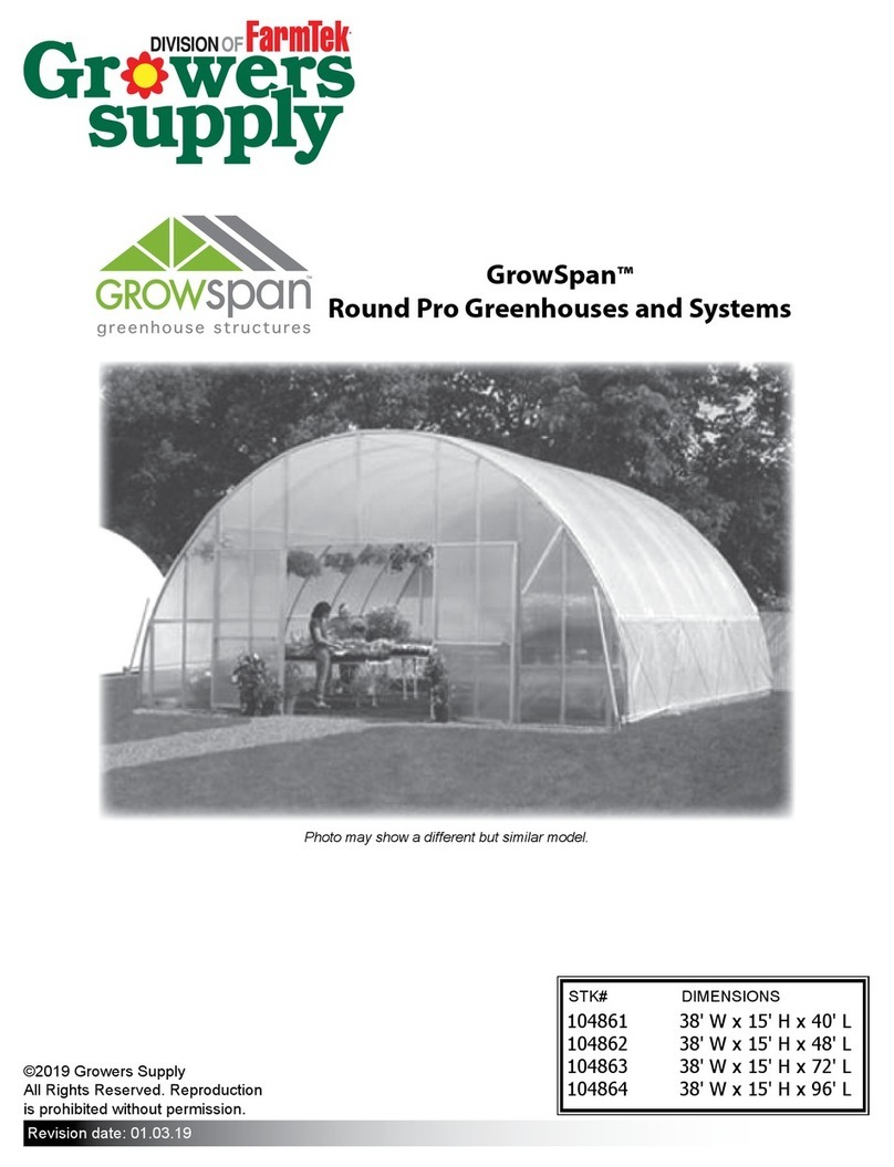 FarmTek Growers Supply GrowSpan Round Pro instruction manual FarmTek Growers Supply GrowSpan Round Pro instruction manual