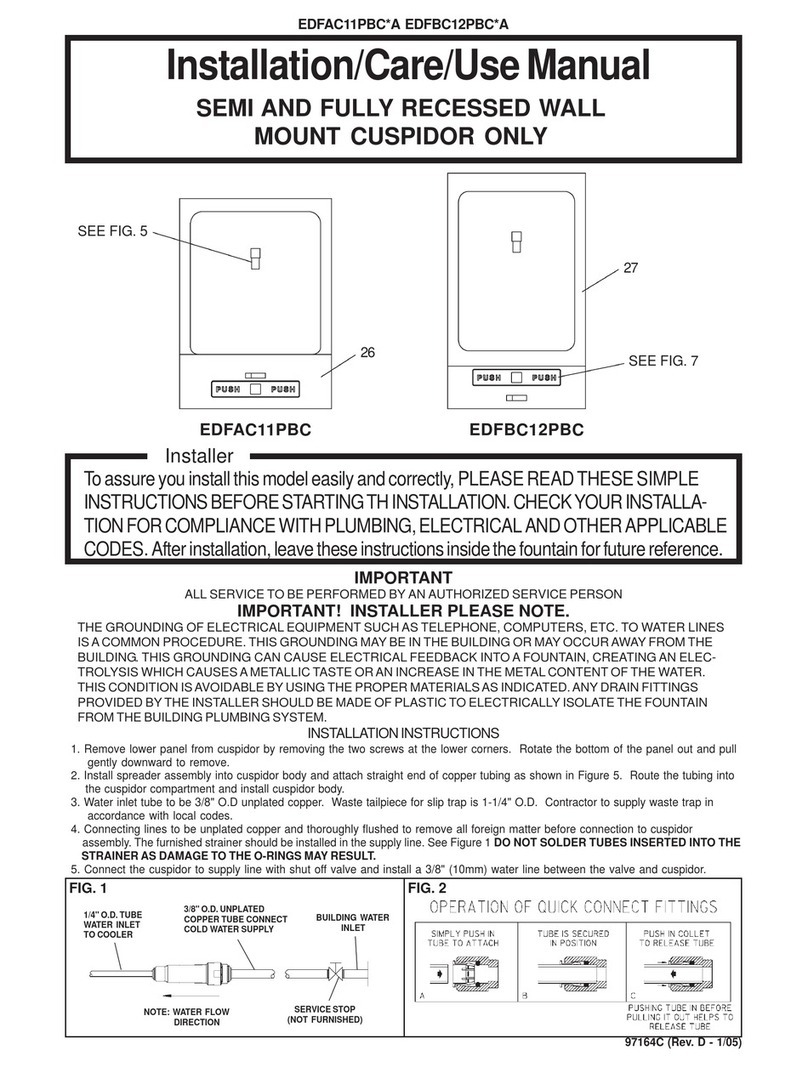 Elkay EDFAC11PBC Installation manual