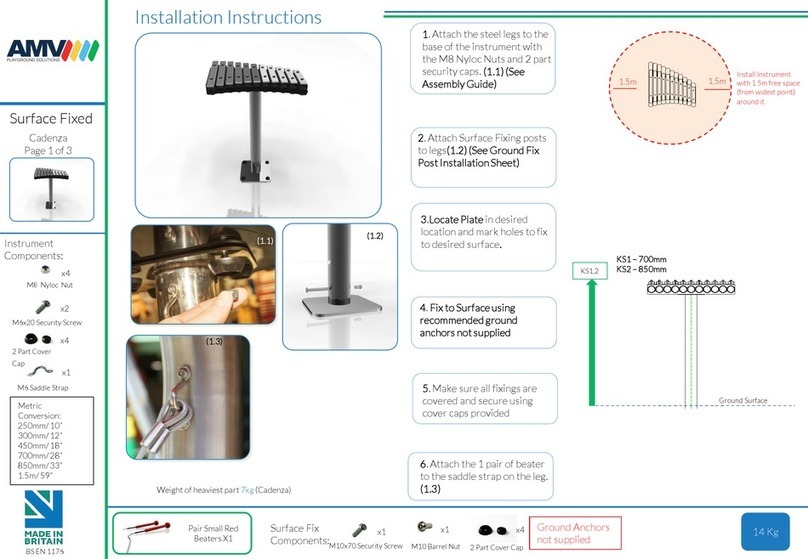 AMV Playground Solutions Cadenza installation instructions