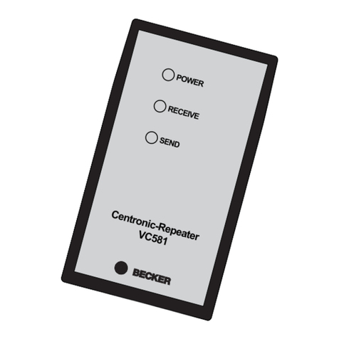 Becker Centronic VarioControl VC581 User manual