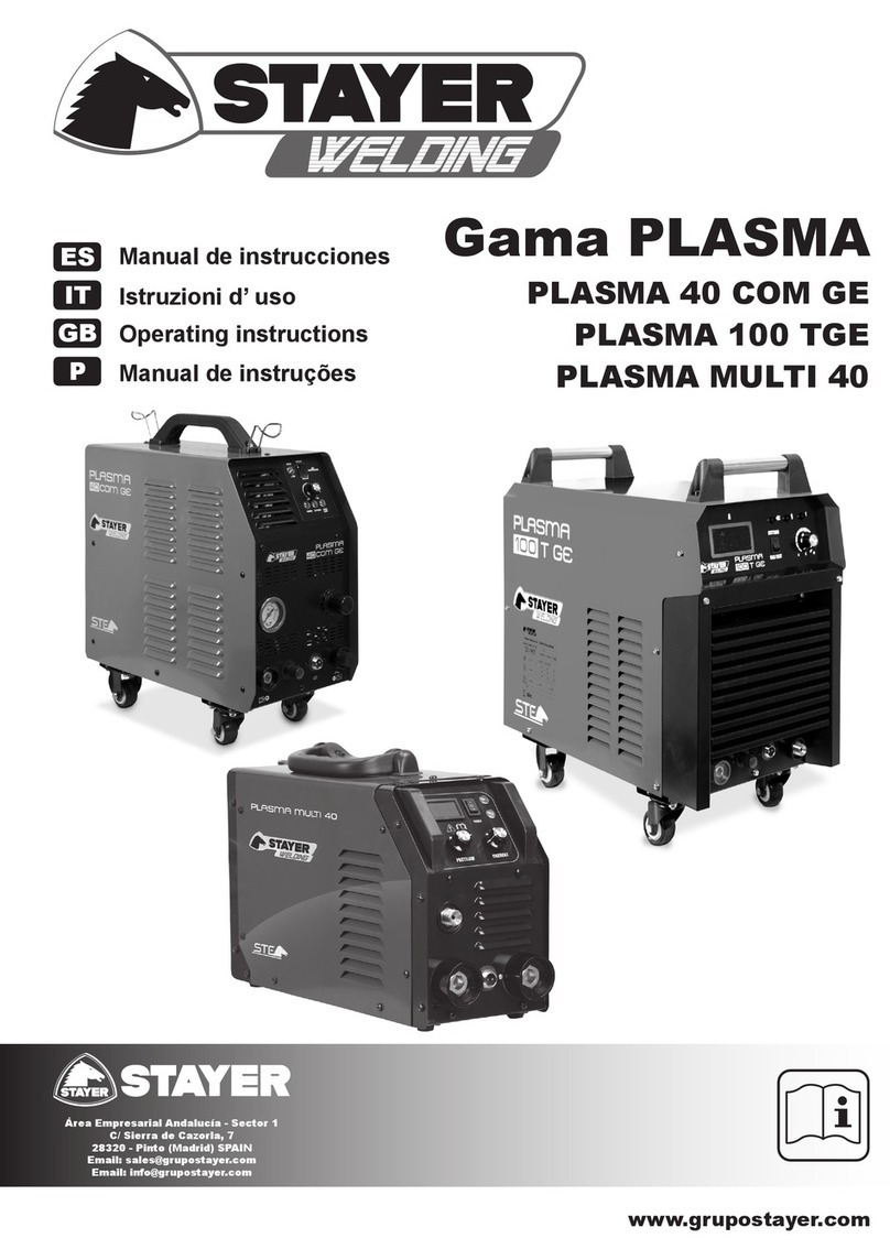 STAYER WELDING Gama PLASMA Series operating instructions