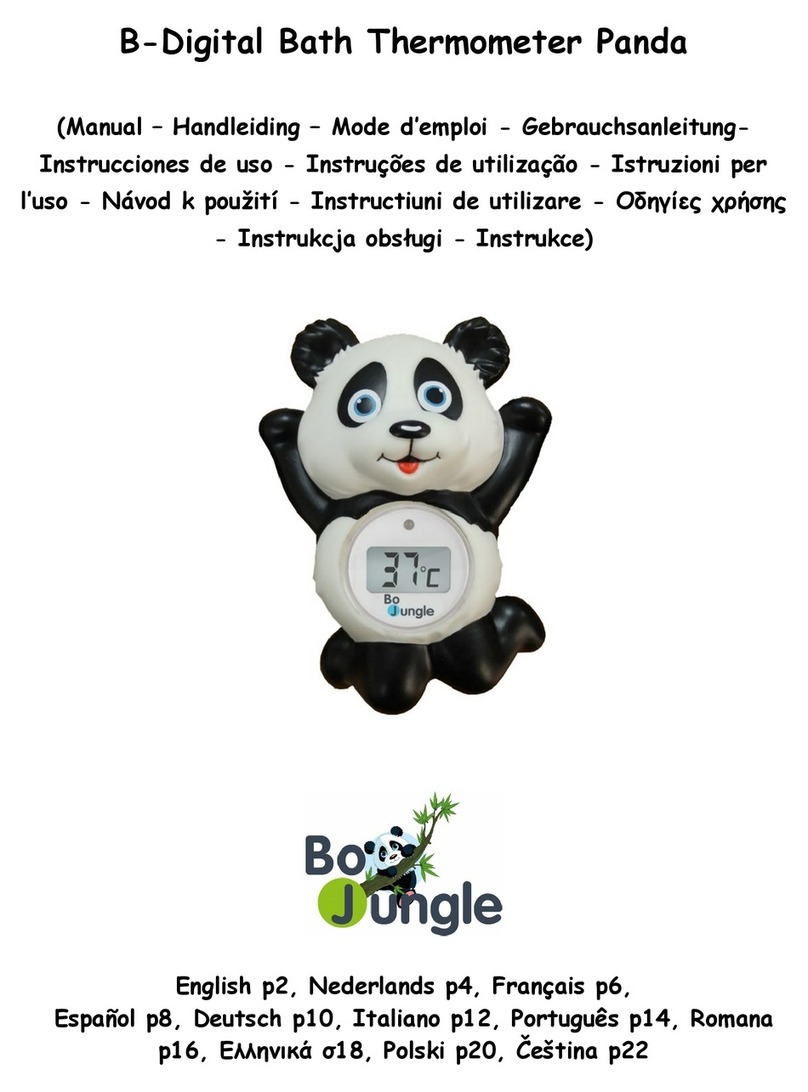 Bojungle B-Digital Bath Thermometer Panda User manual