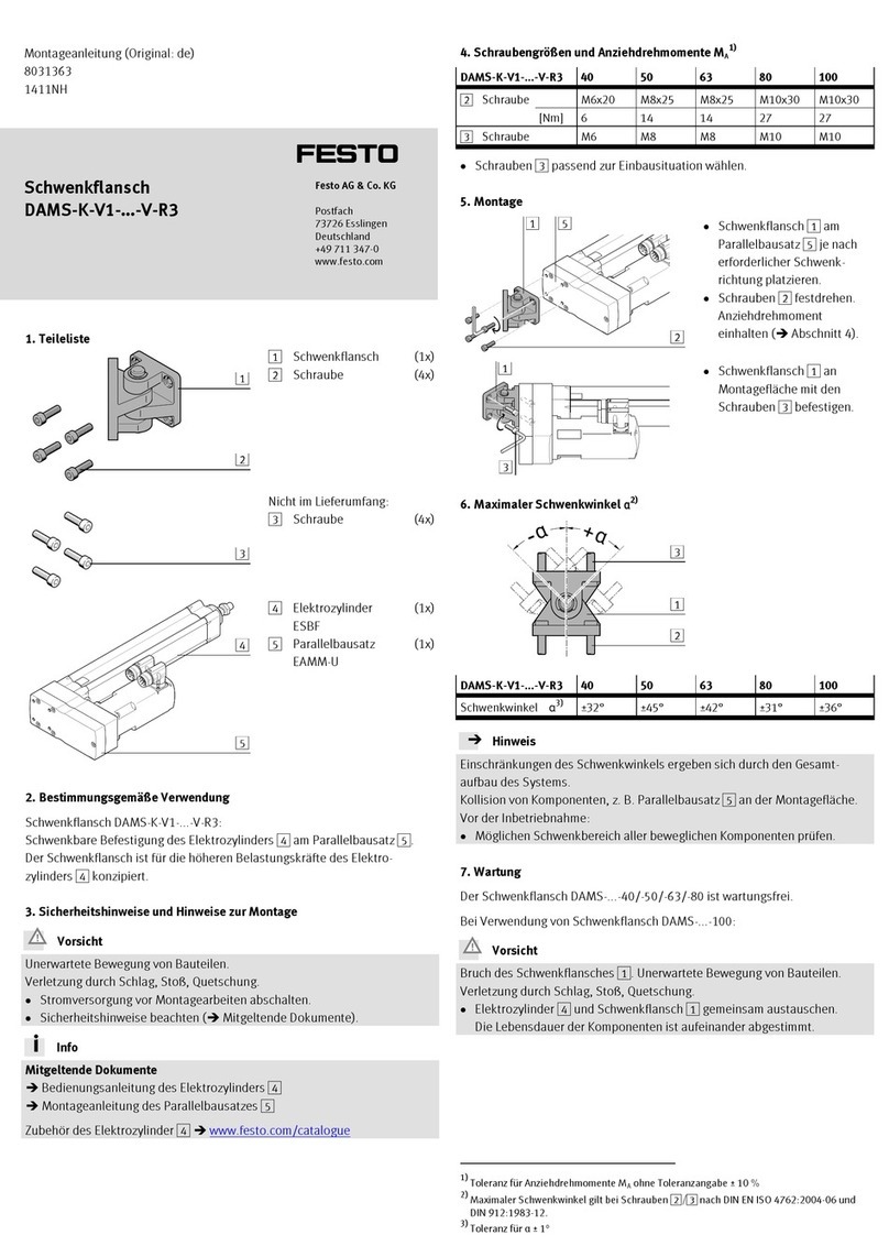 Festo DAMS-K-V1-40-V-R3 Mounting instructions