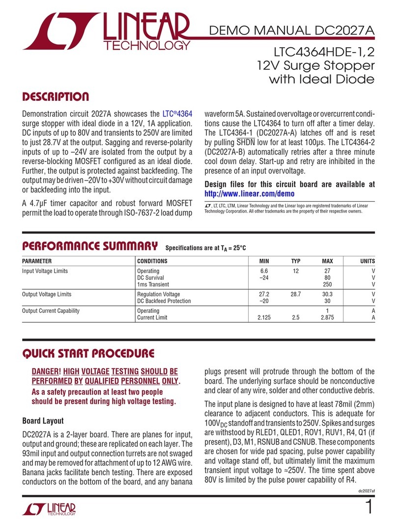 Linear Technology LTC4364HDE-1 Demo Manual