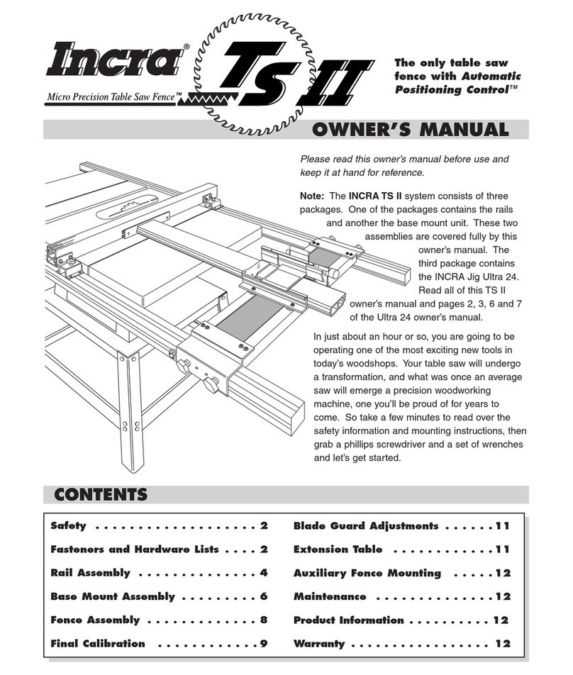 Incra TS II owner's manual