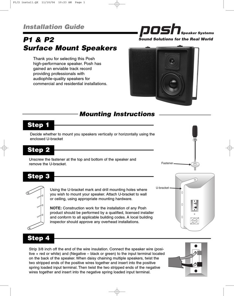 Posh P1 installation guide