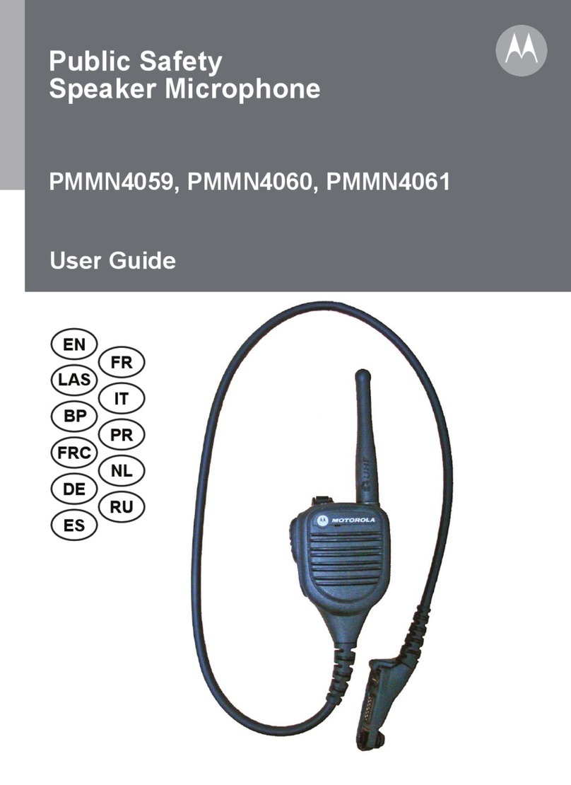 Motorola PMMN4059 User manual Motorola PMMN4059 User manual