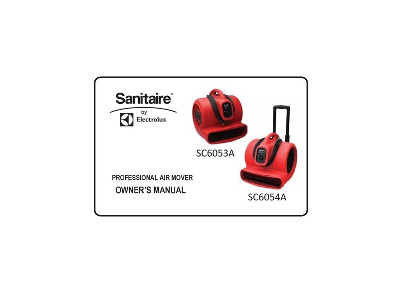 Electrolux Sanitaire SC6053A owner's manual