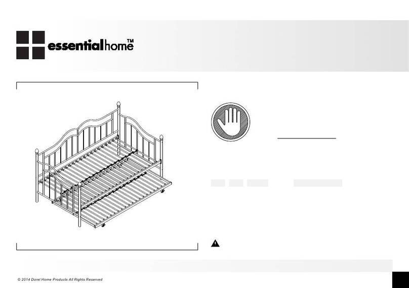 DHP essentialhome Scroll Daybed and Trundle User manual