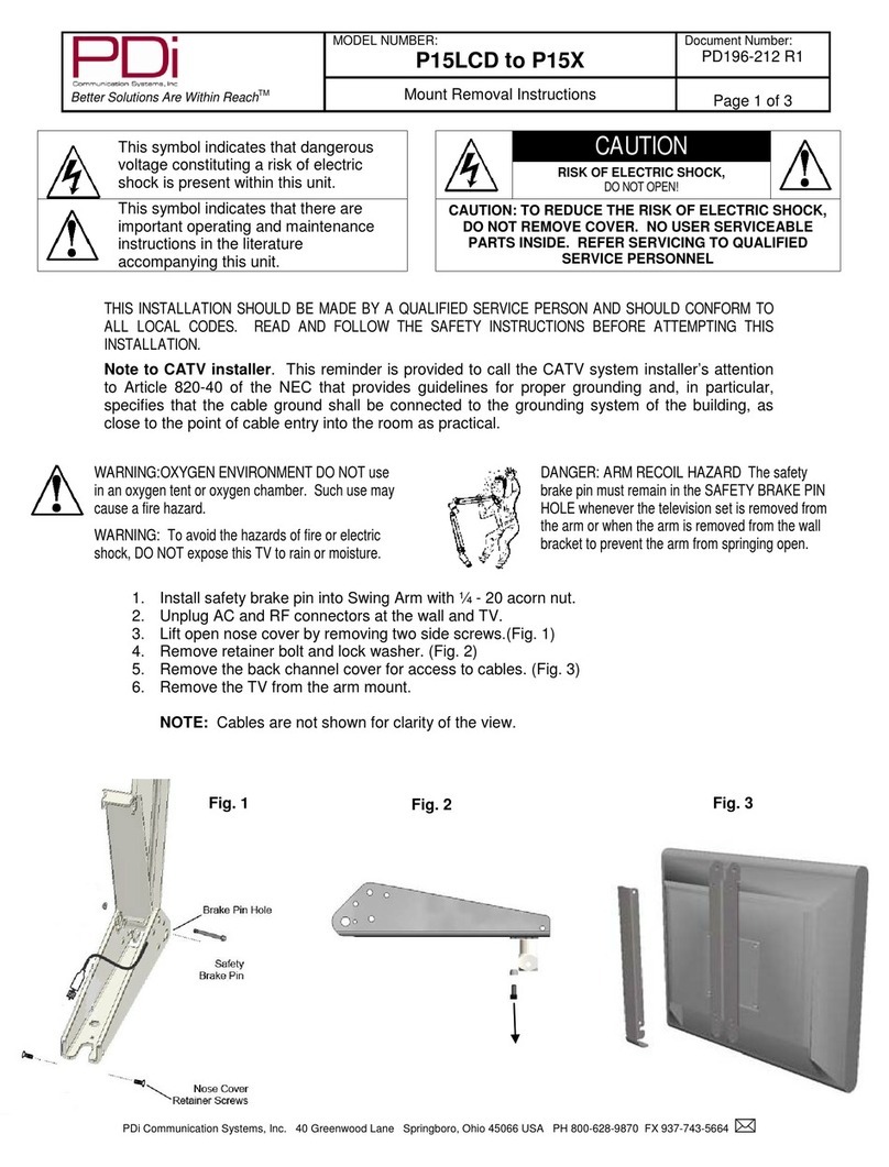 PDi P15LCD to P15X User manual