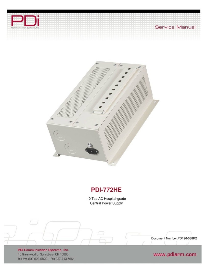 PDi PDI-772HE User manual