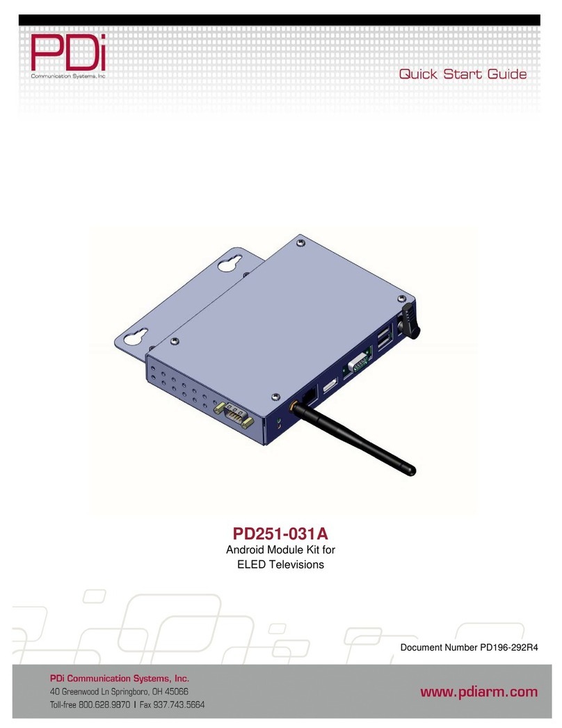 PDi PD251-031A User manual