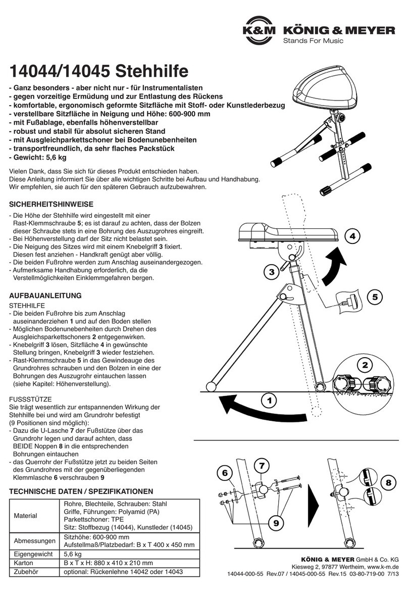 Konig & Meyer 14044 Assembly instructions