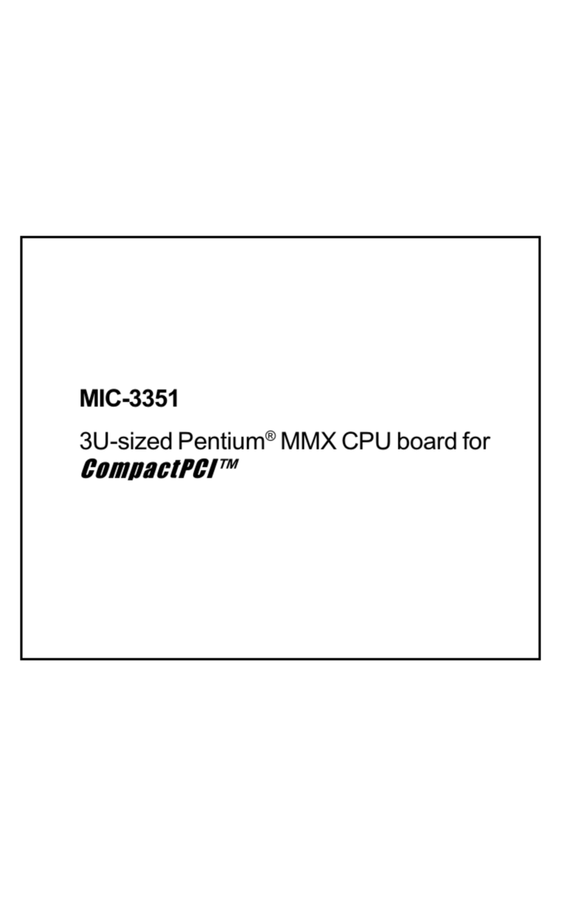Advantech MIC-3351 Installation and operation manual