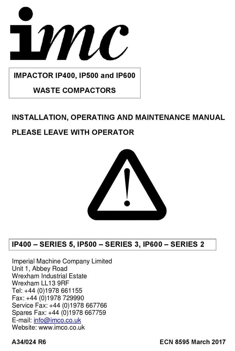 IMC 5 Series Installation, operating and maintenance manual