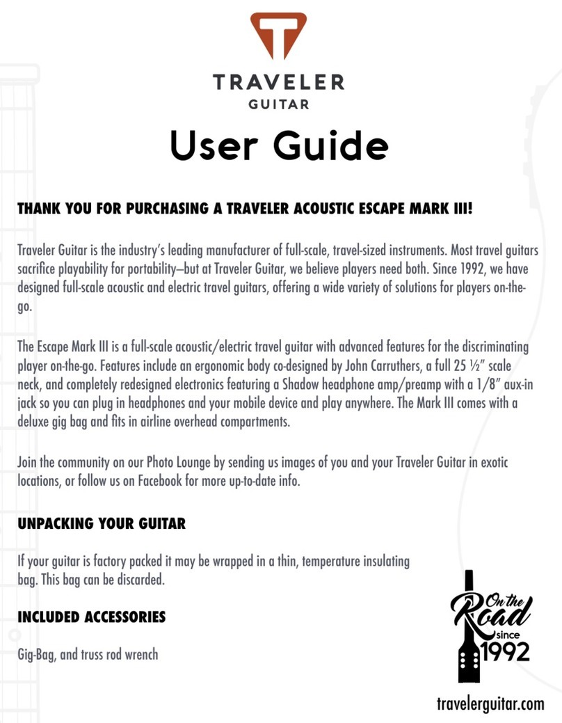 Traveler Guitar ESCAPE MARK III user guide