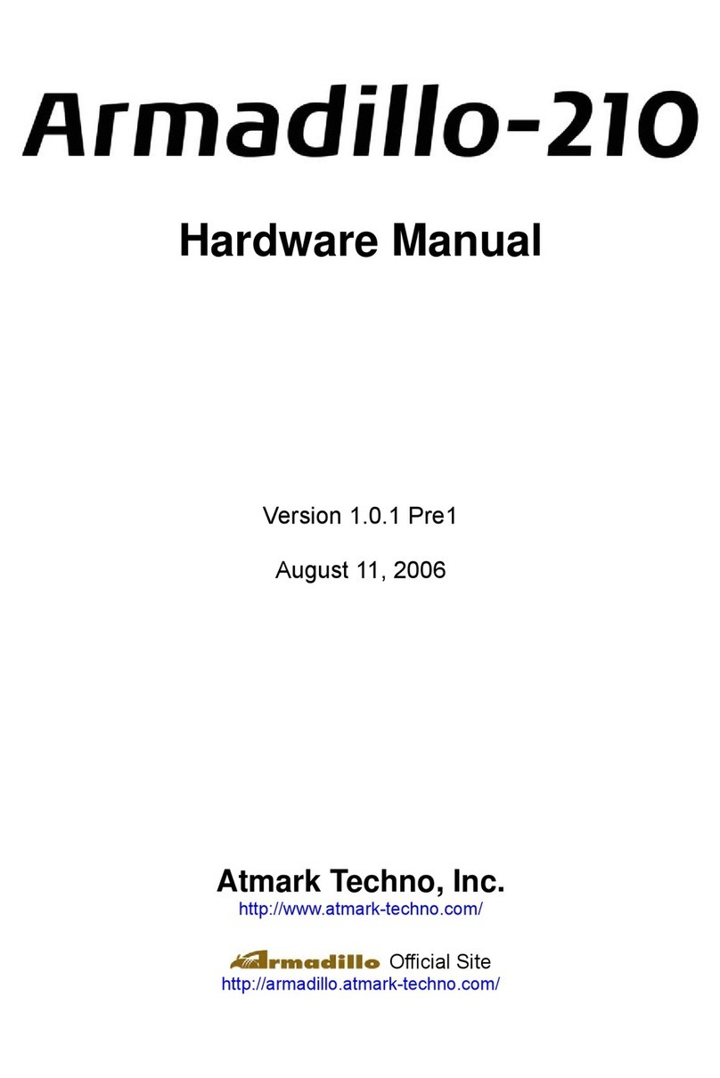 Atmark Techno Armadillo-210 Hardware manual