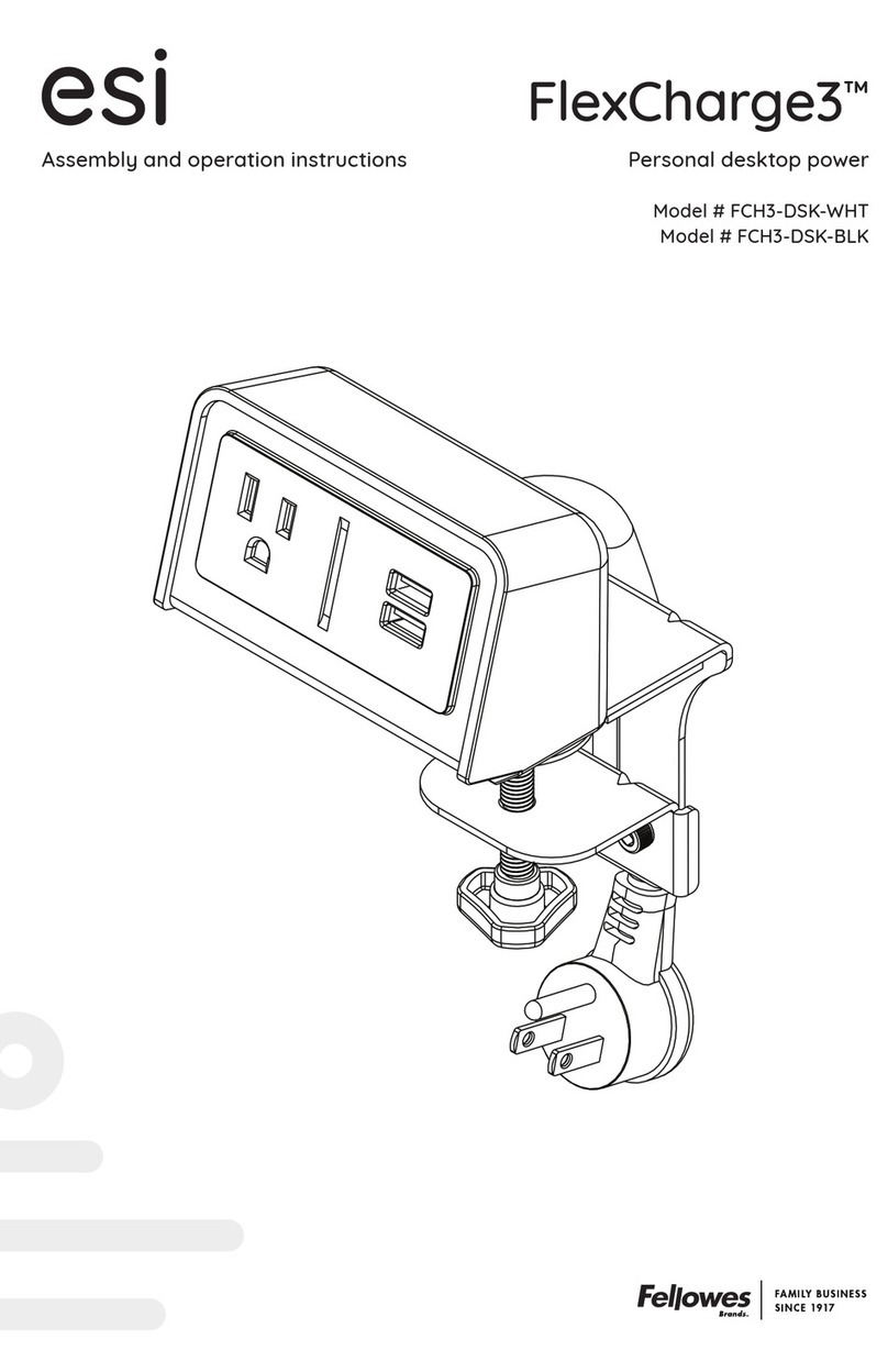 ESI FlexCharge3 FCH3-DSK-BLK Parts list manual