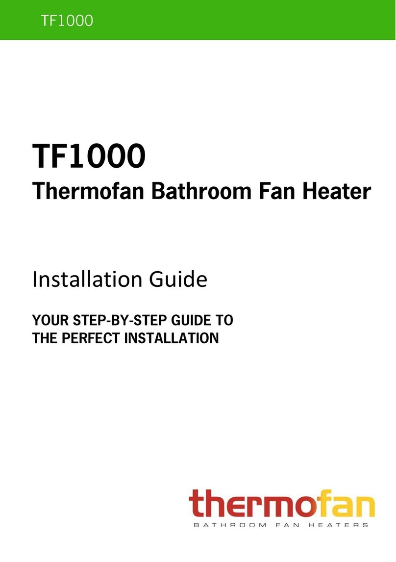THERMOFAN TF1000 User manual