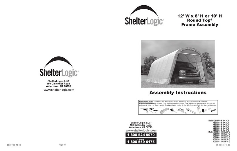 ShelterLogic Round Top User manual