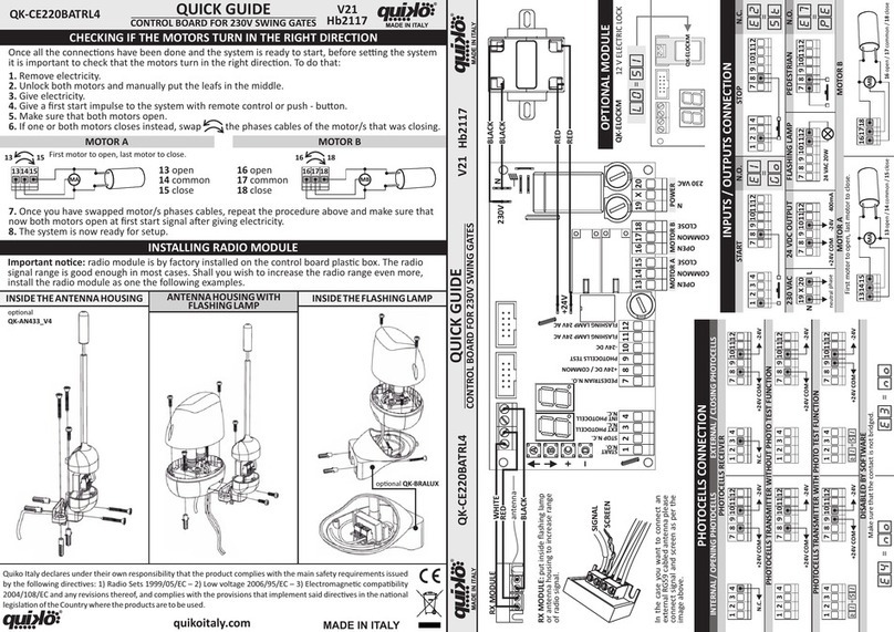 quiko QK-CE220BATRL4 User manual
