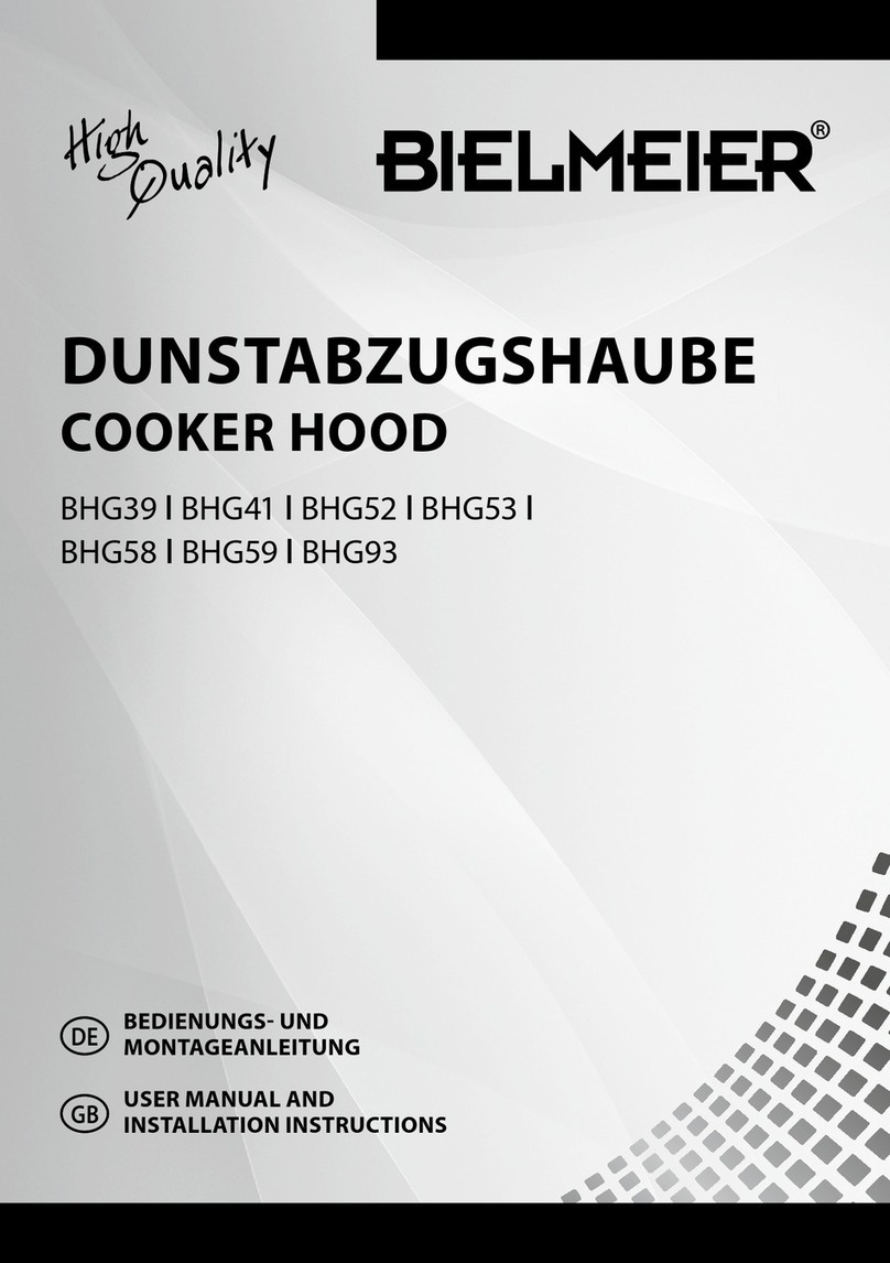 BIELMEIER BHG39 User manual and installation instructions